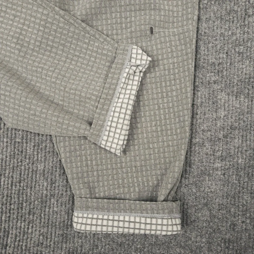 The North Face Tekware Grid Fleece Pants Mens‎ XL Grey Textured Hiking Trousers